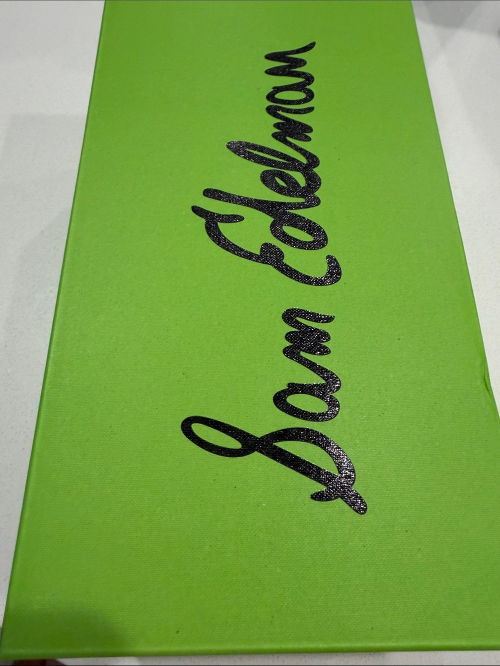 Sam Edelman Lime Green Shoe Box with Black Logo